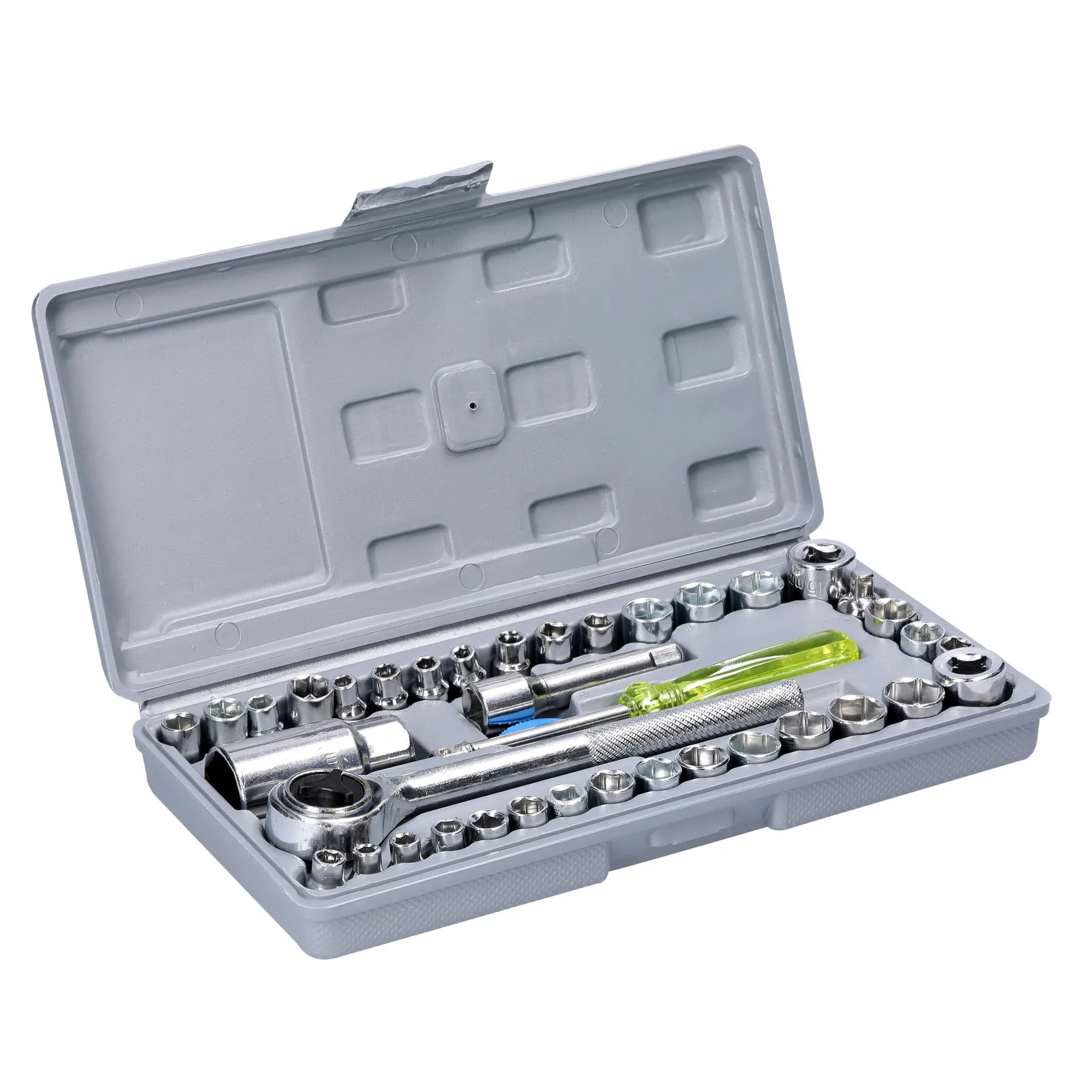 40 PCS Socket Set Motorcycle Bicycle Auto Repairs Tool Set Household Hardware Tools Sleeve Ratchet Wrench Combination Tool Set
40 PCS Socket Set Motorcycle Bicycle Auto Repairs Tool Set Household Hardware Tools Sleeve Ratchet Wrench Combination Tool Set