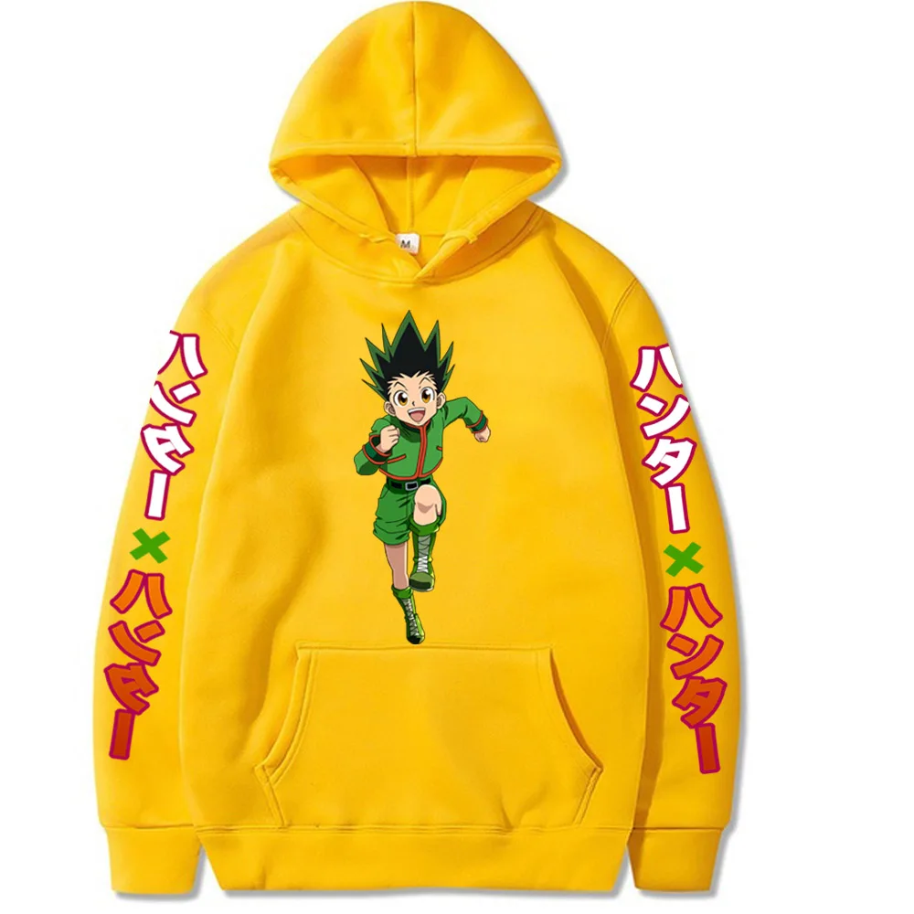Толстовка с капюшоном Hunter X Hunter, модная уличная одежда в стиле Харадзюку, свободные пуловеры с длинным рукавом, топы, одежда унисекс
Толстовка с капюшоном Hunter X Hunter, модная уличная одежда в стиле Харадзюку, свободные пуловеры с длинным рукавом, топы, одежда унисекс