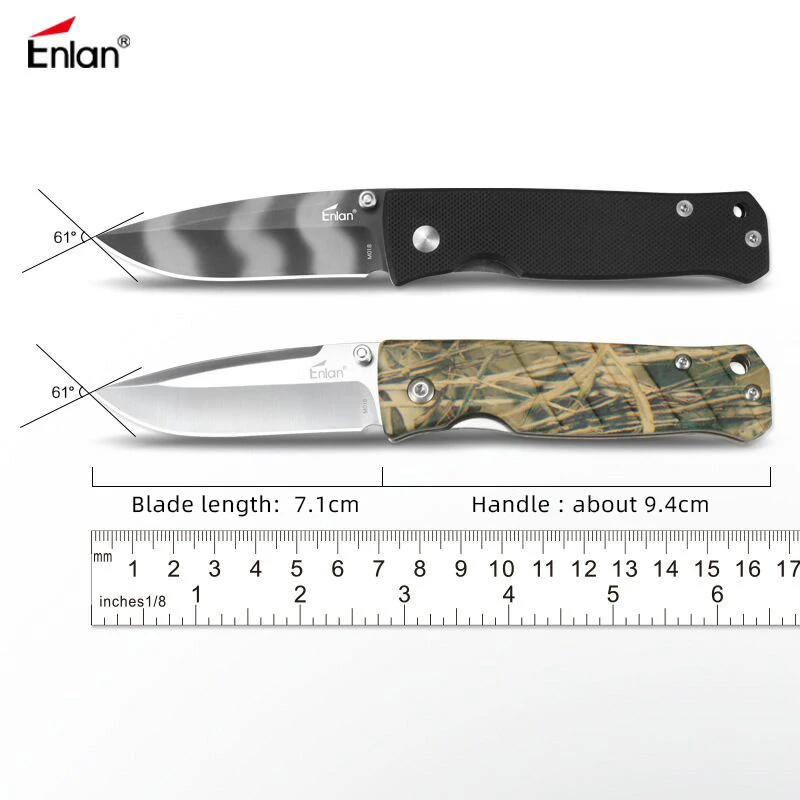 ENLAN 8CR13MoV Blade High-End Collection Pocket Folding Knife Outdoor Hiking Adventure Home EDC Tools Knife Kitchen Fruit Knifes
ENLAN 8CR13MoV Blade High-End Collection Pocket Folding Knife Outdoor Hiking Adventure Home EDC Tools Knife Kitchen Fruit Knifes