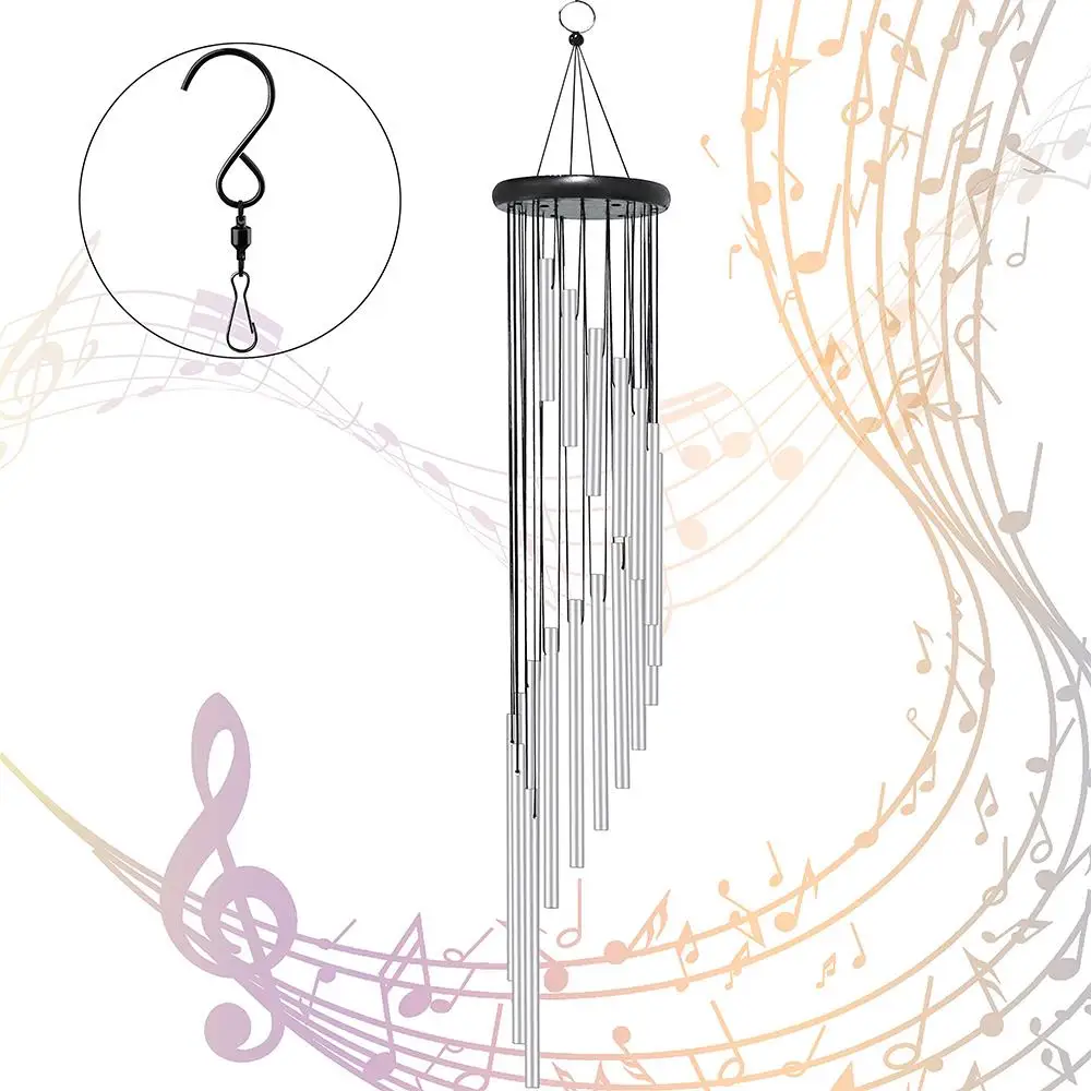 Silver 18 Aluminum Alloy Tubes Wind Chimes Bells Hanging Beautiful Outdoor Large Wind Chimes Wind Chimes
Silver 18 Aluminum Alloy Tubes Wind Chimes Bells Hanging Beautiful Outdoor Large Wind Chimes Wind Chimes