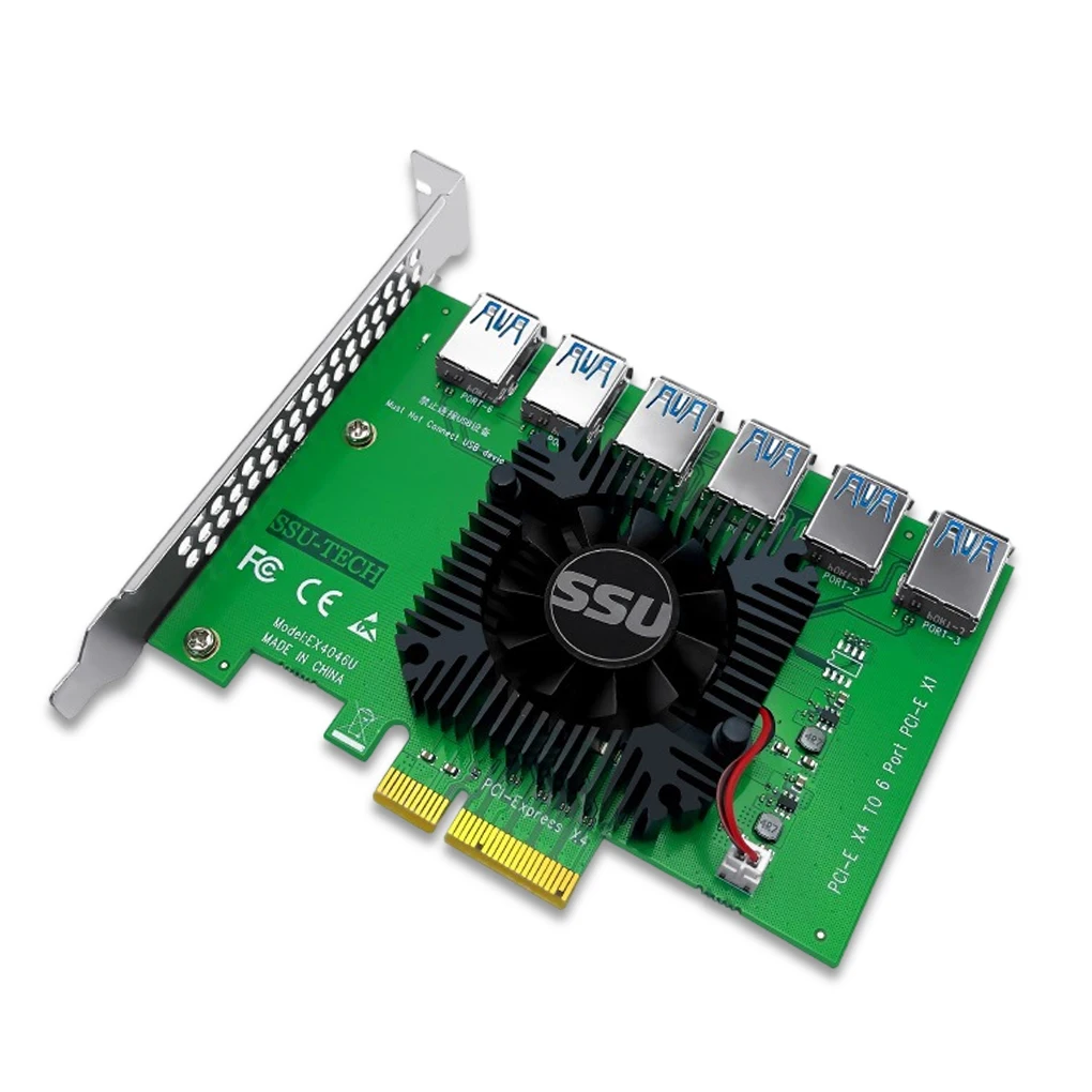 PCI-E to USB Adapter PCI-Express Extender 20Gbps High Data Transmission Speed Expansion Card Intended for Windows 7/8/10
PCI-E to USB Adapter PCI-Express Extender 20Gbps High Data Transmission Speed Expansion Card Intended for Windows 7/8/10