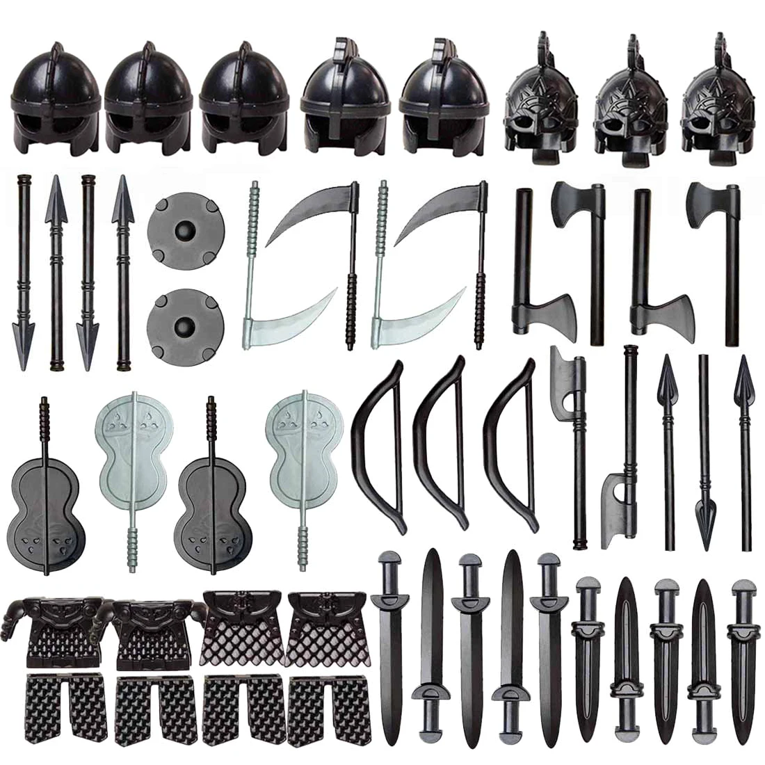 51Pcs Custom Medieval Ancient Rome Egypt Building Block Figure Military Weapon Helmet Armor Kit Small Particle Blocks Toy Gift
51Pcs Custom Medieval Ancient Rome Egypt Building Block Figure Military Weapon Helmet Armor Kit Small Particle Blocks Toy Gift