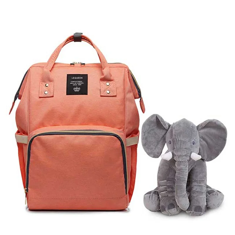 Fashion Mummy Maternity Bag and 40cm Elephant Plush Toys Baby Bag Travel Backpack Designer Nursing Bag for Baby Care
Fashion Mummy Maternity Bag and 40cm Elephant Plush Toys Baby Bag Travel Backpack Designer Nursing Bag for Baby Care