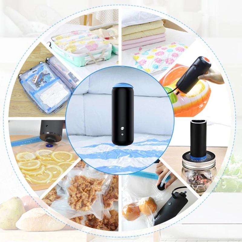 Multifunction 2 In 1 Electric Vacuum Sealer Machine Portable Inflator Air Pump for Travel Home Clothes Storage Bag Packaging Org
Multifunction 2 In 1 Electric Vacuum Sealer Machine Portable Inflator Air Pump for Travel Home Clothes Storage Bag Packaging Org