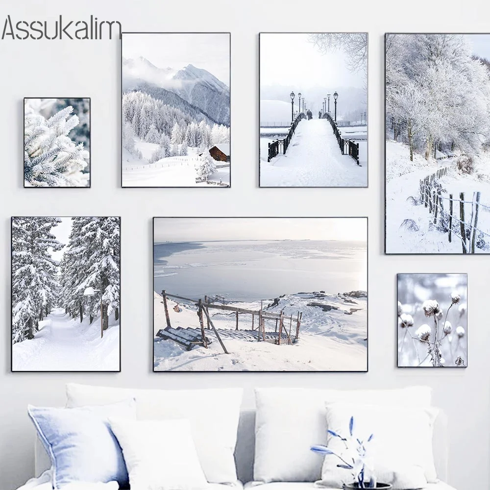 Forest Rime Winter Snow Scene Wall Art Canvas Painting Snow Mountain Posters Print Nordic Wall Pictures For Living Room Decor
Forest Rime Winter Snow Scene Wall Art Canvas Painting Snow Mountain Posters Print Nordic Wall Pictures For Living Room Decor