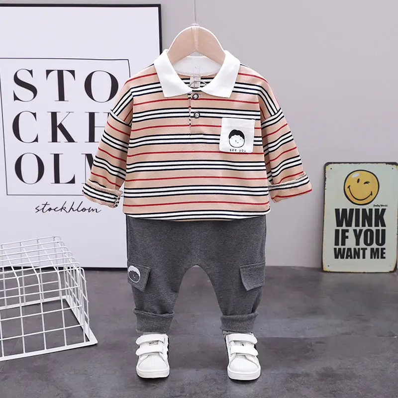 Spring Infant Clothing Sports Striped Candy strips T-shirt Pants 2pcs/Sets Children Toddler Tracksuit Baby Boys Clothes Suit set
Spring Infant Clothing Sports Striped Candy strips T-shirt Pants 2pcs/Sets Children Toddler Tracksuit Baby Boys Clothes Suit set
