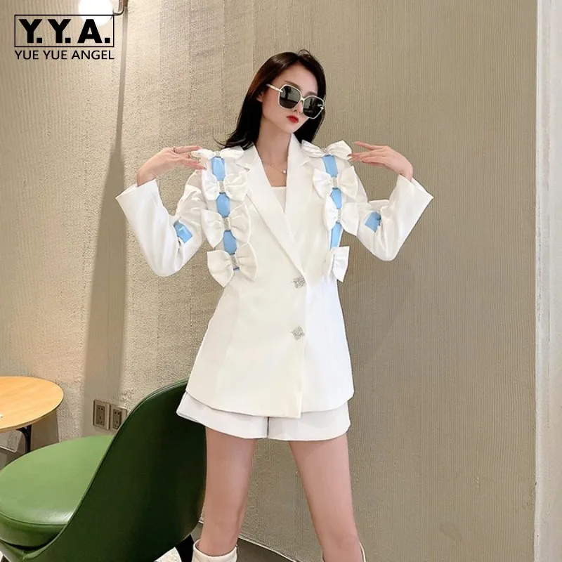 Fashion Blazer Women Autumn New Lady Bow White Suit Jacket Streetwear Single Breasted Party Full Sleeve Outerwear Female S-2XL
Fashion Blazer Women Autumn New Lady Bow White Suit Jacket Streetwear Single Breasted Party Full Sleeve Outerwear Female S-2XL