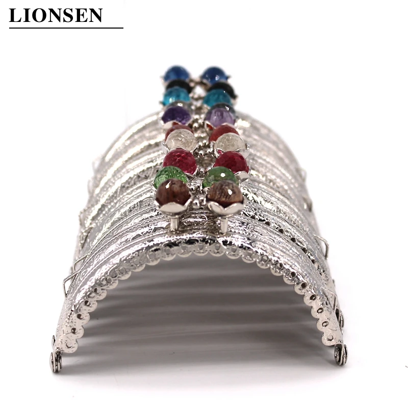 LIONSEN 8 5 см коралловые бусины в форме головы лотоса металлическая ручка-каркас для