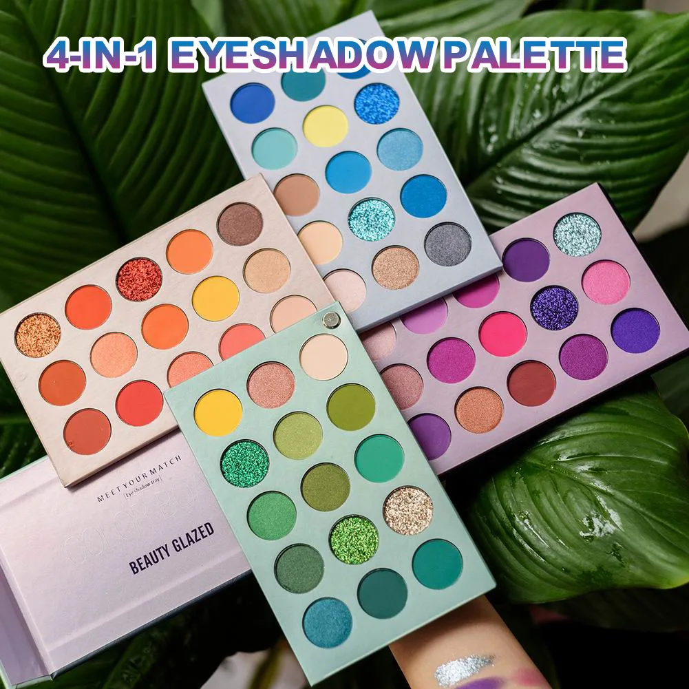 60 Colors Eyeshadow Palette 4 in 1 Board Makeup Palette Matte Shimmer Glitter High Pigment Rotary Palette for Lasting Look
60 Colors Eyeshadow Palette 4 in 1 Board Makeup Palette Matte Shimmer Glitter High Pigment Rotary Palette for Lasting Look
