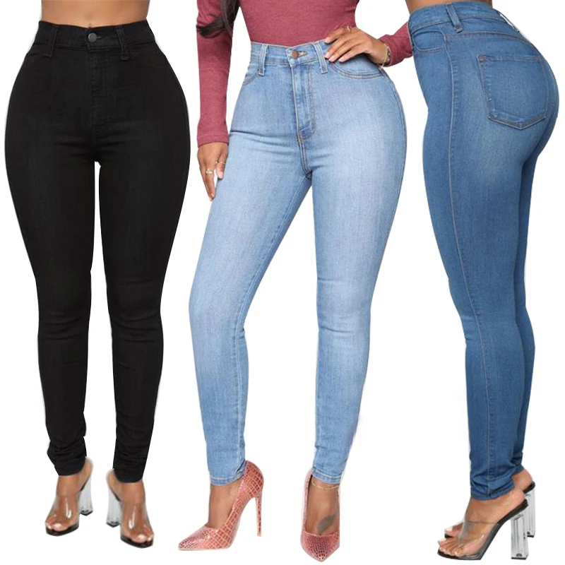 High Waist Skinny Super Stretchy Jeans Pencil Pants Fashion Casual Sexy Streetwear Trousers Blue Denim Pants
High Waist Skinny Super Stretchy Jeans Pencil Pants Fashion Casual Sexy Streetwear Trousers Blue Denim Pants