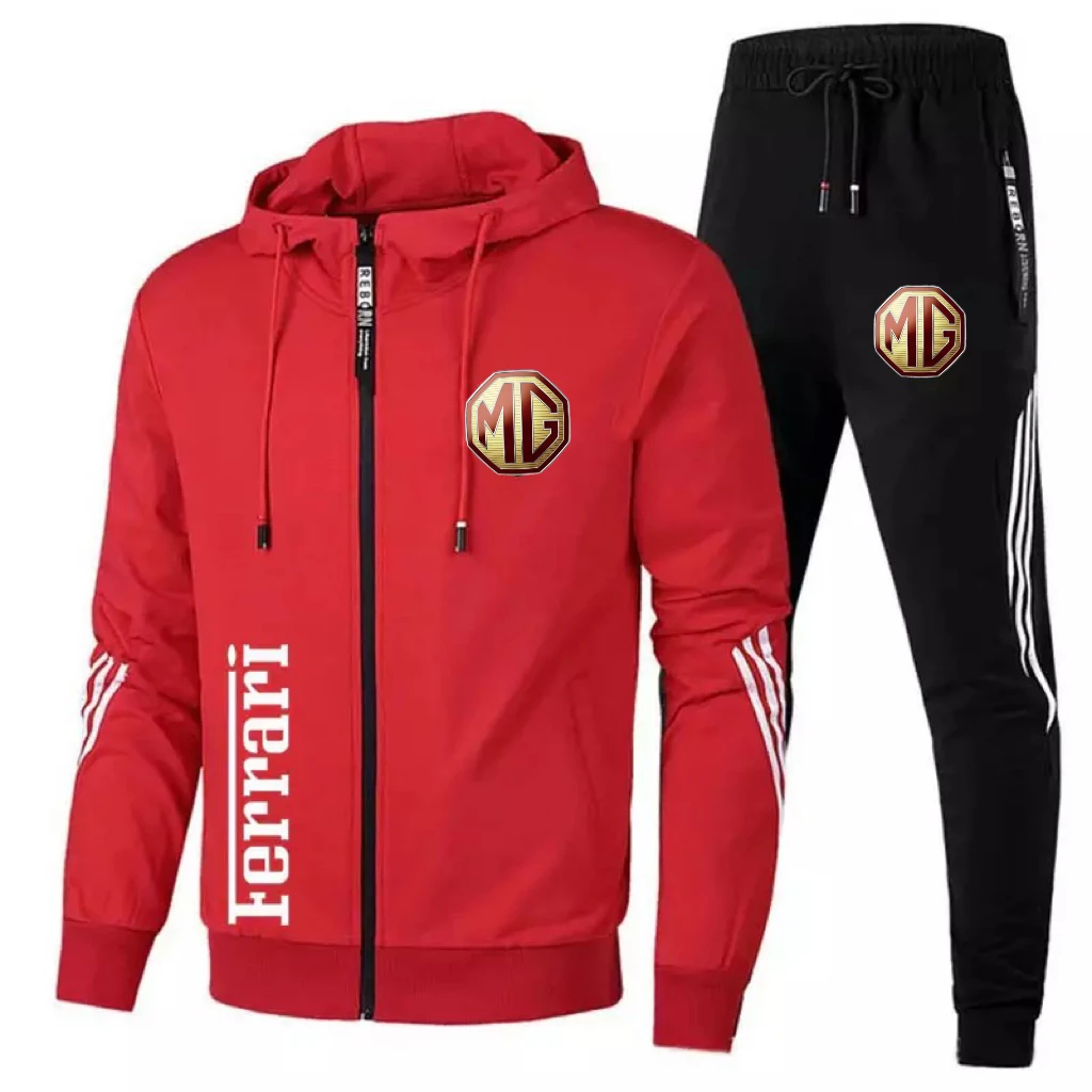 Autumn and winter fashion brand zipper hoodie sweater + street lace casual sports pants two-piece suit men's custom printingsuit
Autumn and winter fashion brand zipper hoodie sweater + street lace casual sports pants two-piece suit men's custom printingsuit