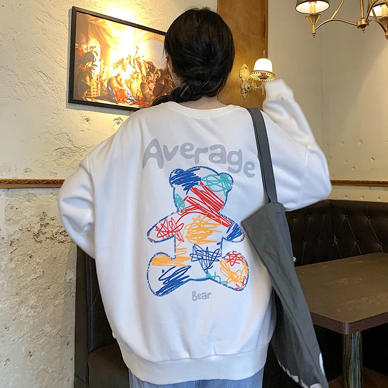 Толстовка с капюшоном в американском и европейском стиле с медведем в стиле хип-хоп, Женская весенне-осенняя свободная тонкая в стиле Ins в св...
Толстовка с капюшоном в американском и европейском стиле с медведем в стиле хип-хоп, Женская весенне-осенняя свободная тонкая в стиле Ins в св...