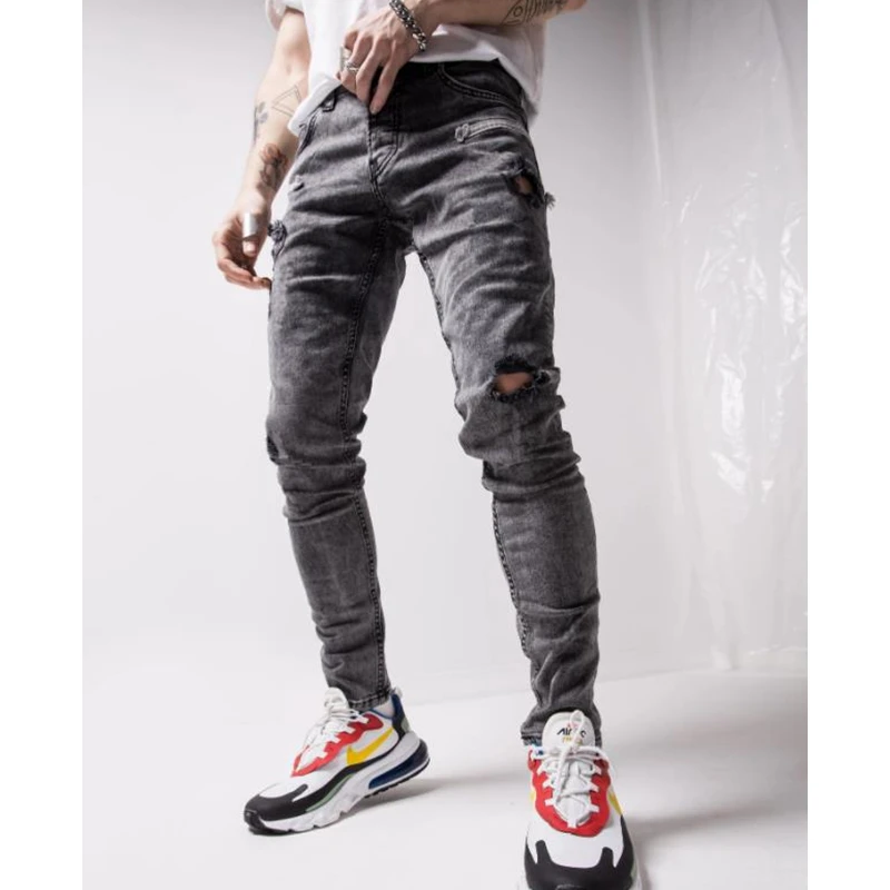Men's Jeans Vintage Fashion Solid Color Ripped Pocket Jeans Autumn Winter Casual Button Mid-Waist Slim Fit Denim Pencil Pants
Men's Jeans Vintage Fashion Solid Color Ripped Pocket Jeans Autumn Winter Casual Button Mid-Waist Slim Fit Denim Pencil Pants