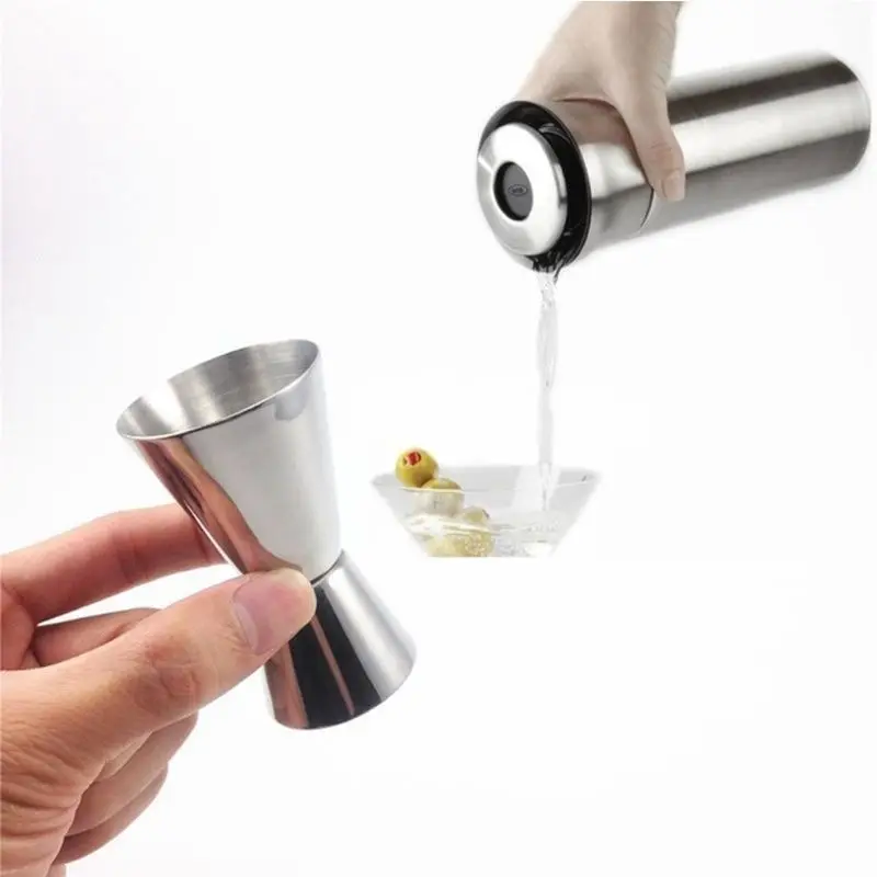 Stainless Steel Drinks Measure 15/30ml Jigger Dual Spirit Cocktail Bar Pub Club Drink Spirit Measure Jigger Kitchen Gadgets
Stainless Steel Drinks Measure 15/30ml Jigger Dual Spirit Cocktail Bar Pub Club Drink Spirit Measure Jigger Kitchen Gadgets
