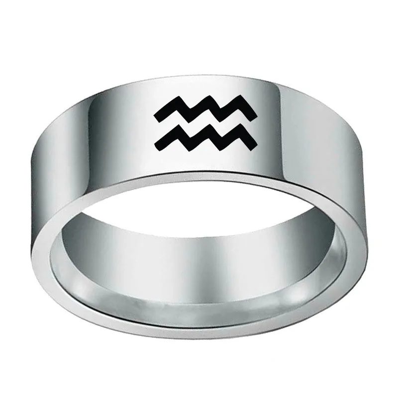 12 Constellations Zodiac Sign Finger Rings Women Girls Sliver Color Stainless Steel Ring Anel Anillos Jewelry Size
12 Constellations Zodiac Sign Finger Rings Women Girls Sliver Color Stainless Steel Ring Anel Anillos Jewelry Size