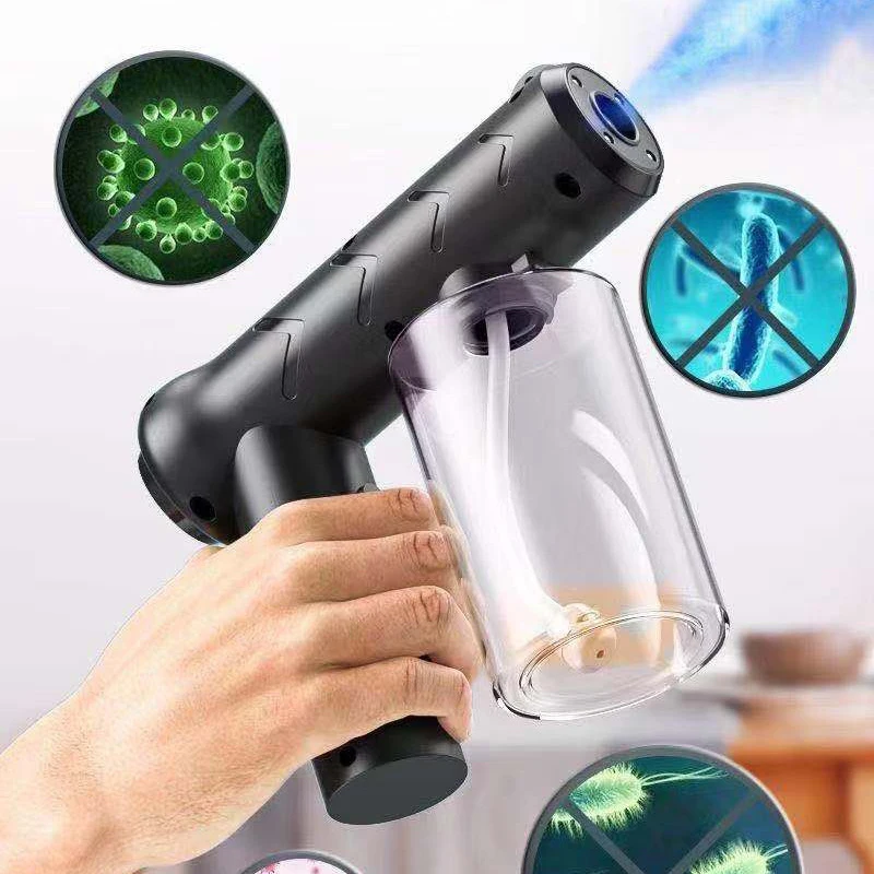 2021 New 380ML Wireless Nano Blue Light Steam Spray Disinfection Sprayer Gun USB Charging Atomizer hall Garden Accessories
2021 New 380ML Wireless Nano Blue Light Steam Spray Disinfection Sprayer Gun USB Charging Atomizer hall Garden Accessories