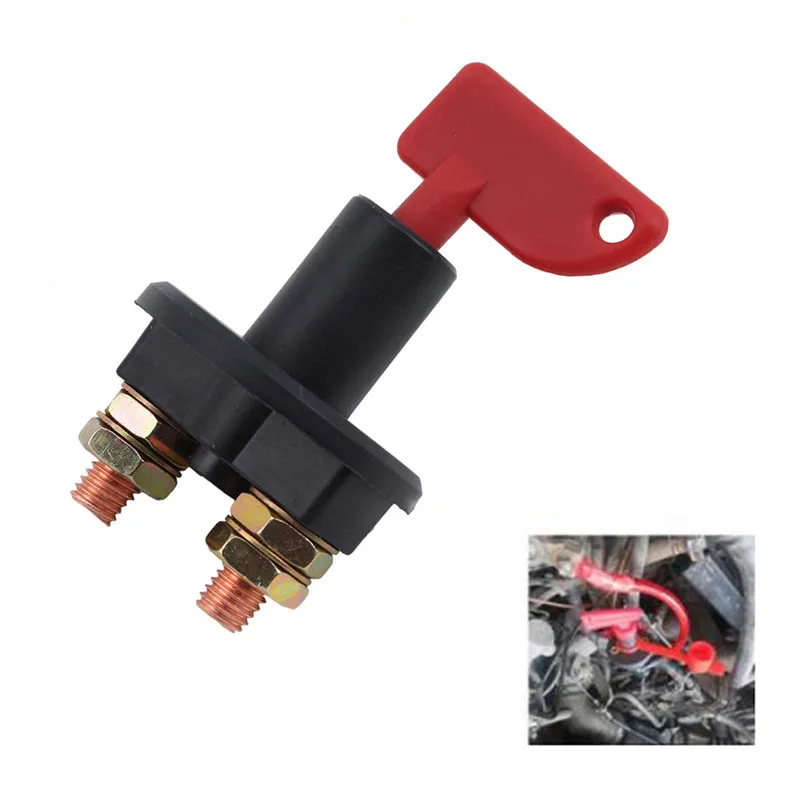 Car Truck Boat Auto Universal Battery Isolator Master Cutoff Cut Off Power Kill Switch + Key + Waterproof Cover
Car Truck Boat Auto Universal Battery Isolator Master Cutoff Cut Off Power Kill Switch + Key + Waterproof Cover
