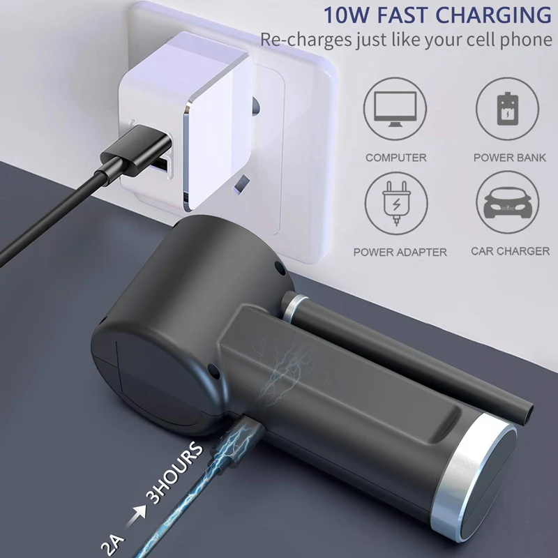 Compressed Air Duster, New Generation Canned Air,Electric Air Can for Computer Keyboard Electronics Cleaning,Cordless Air Blower
Compressed Air Duster, New Generation Canned Air,Electric Air Can for Computer Keyboard Electronics Cleaning,Cordless Air Blower