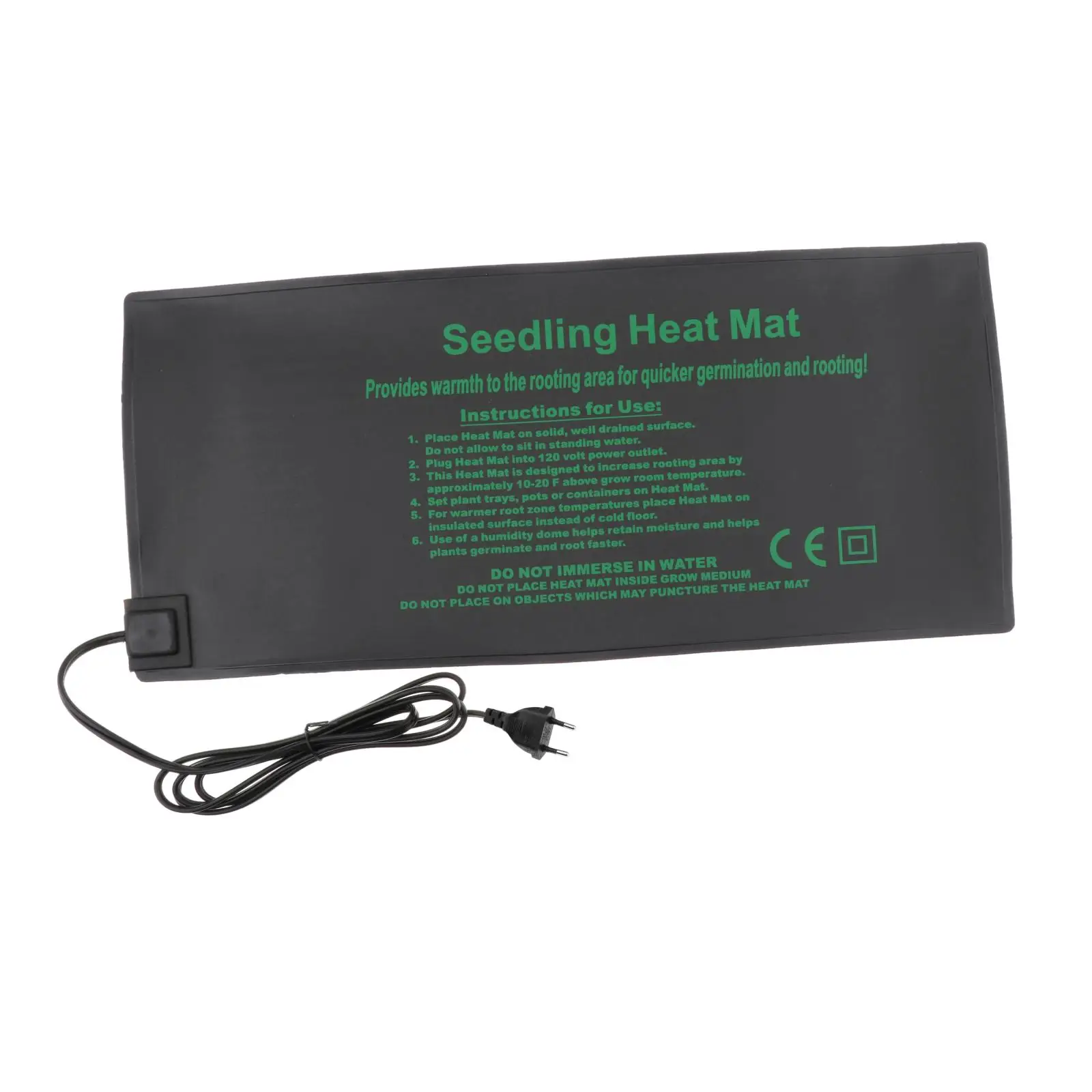 

Seedling Heating Mat Waterproof Plant Seed Germination Propagation Clone Starter Pad for Gardening 52x24cm EU Plug 220V