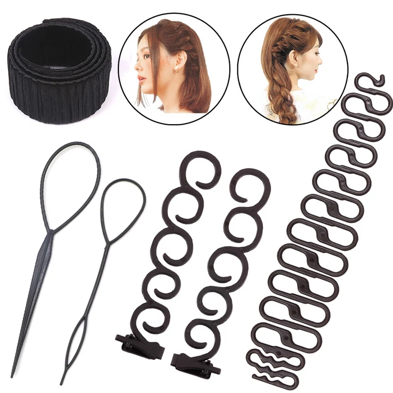 Hair Styling Tool Women Hair Accessories Twist Dunot Bun Maker Sponge Hair Braiding Haipins Clips Weave Braider Roller
Hair Styling Tool Women Hair Accessories Twist Dunot Bun Maker Sponge Hair Braiding Haipins Clips Weave Braider Roller