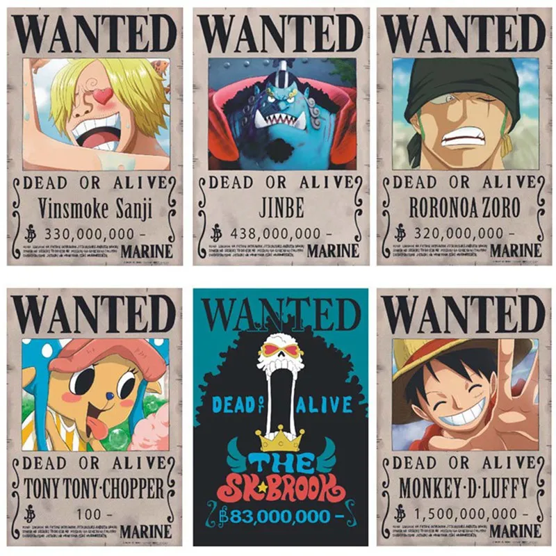 Big Fun Anime Luffy Chopper Wanted Posters Home Decoration Wall Stickers Vintage Paper Poster Home Decoration 28.5X19.5CM
Big Fun Anime Luffy Chopper Wanted Posters Home Decoration Wall Stickers Vintage Paper Poster Home Decoration 28.5X19.5CM