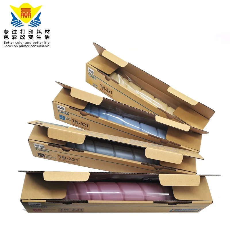 JIANYINGCHEN color Compatible toner cartridge TN321 for Konicas Minolta Bizhub C224 C284 C224e (4pcs/lot) promotion
JIANYINGCHEN color Compatible toner cartridge TN321 for Konicas Minolta Bizhub C224 C284 C224e (4pcs/lot) promotion