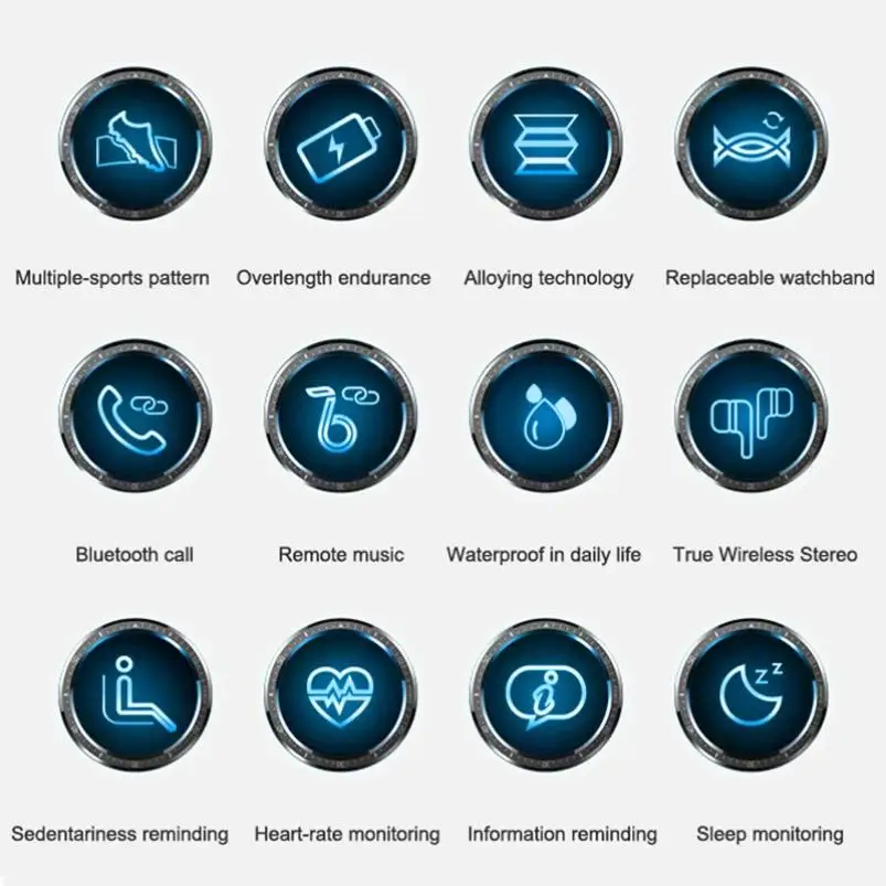 T91 Smart Bluetooth 2-in-1 TWS Bluetooth headset smart bracelet Heart Rate Blood Pressure Measurement Healthy Monitor Wristband
T91 Smart Bluetooth 2-in-1 TWS Bluetooth headset smart bracelet Heart Rate Blood Pressure Measurement Healthy Monitor Wristband
