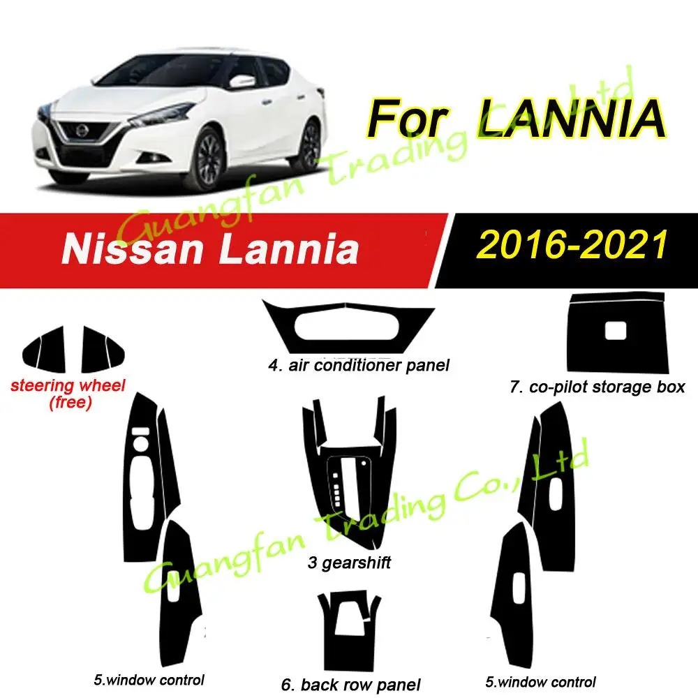 For Nissan Lannia 2016-2021 Interior Central Control Panel Door Handle Carbon Fiber Stickers Decals
For Nissan Lannia 2016-2021 Interior Central Control Panel Door Handle Carbon Fiber Stickers Decals