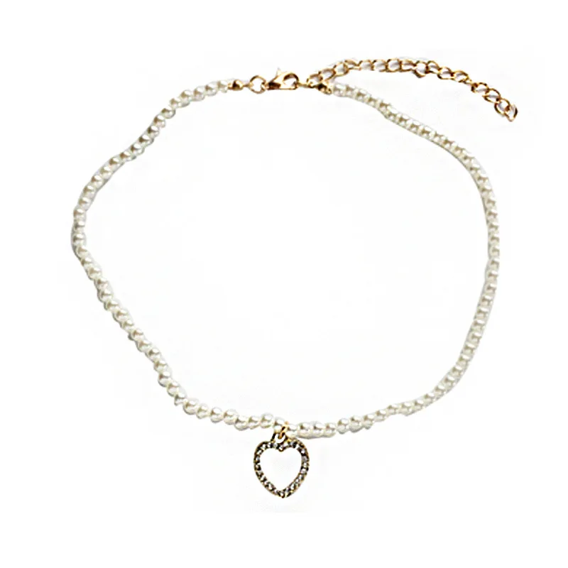 Sweet Jewelry Bracelet Simple Design Small Simulated Pearls Bracelet With Delicate Heart Pendant Necklace Women Jewelry Gifts
Sweet Jewelry Bracelet Simple Design Small Simulated Pearls Bracelet With Delicate Heart Pendant Necklace Women Jewelry Gifts
