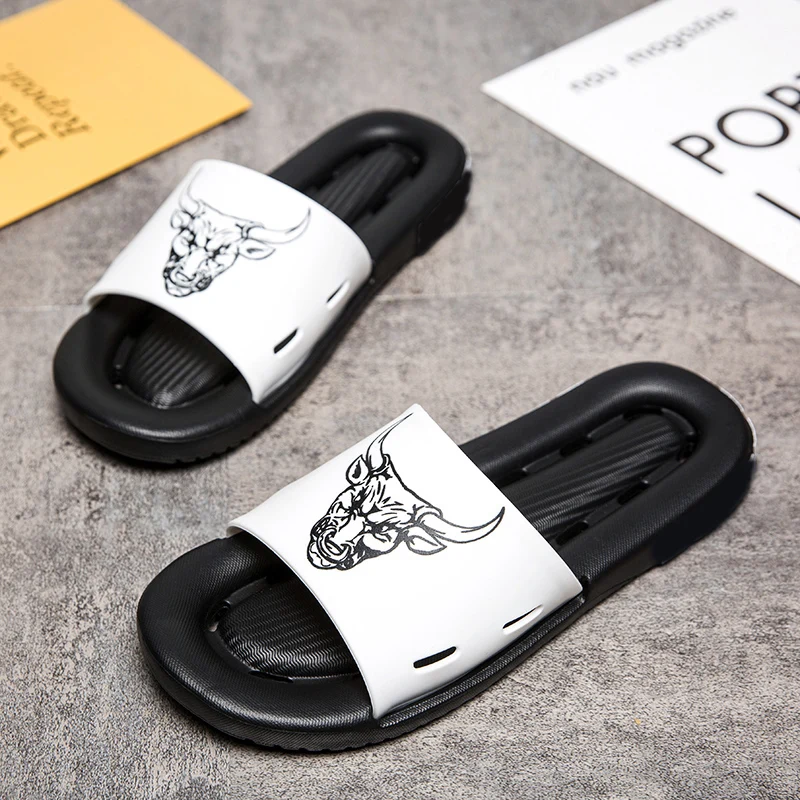 Off-Bound Summer Men Slippers Creative Bull Outdoor Garden Shoes Clogs Beach Slippers Indoor Home Slides Mules Bathroom Footwear
Off-Bound Summer Men Slippers Creative Bull Outdoor Garden Shoes Clogs Beach Slippers Indoor Home Slides Mules Bathroom Footwear