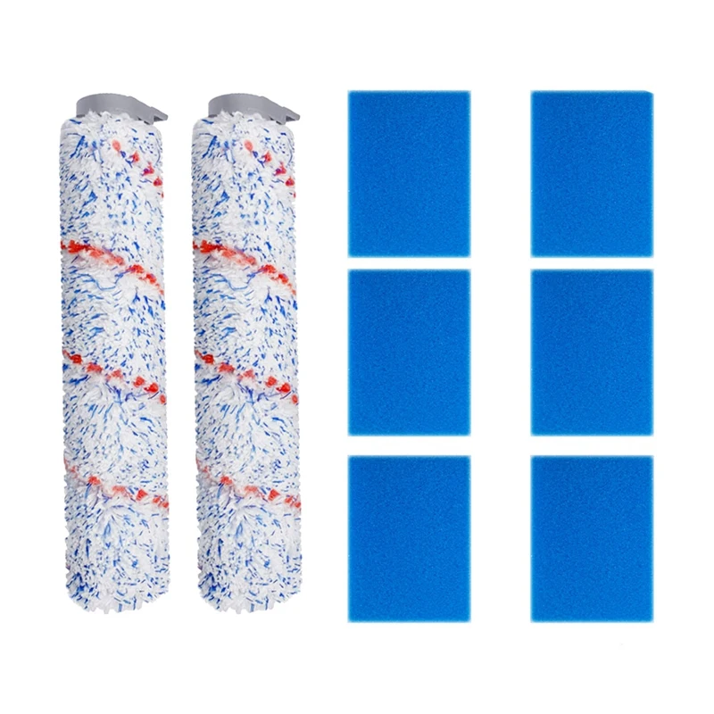 Replacement Roller For Tineco Ifloor Wet Dry Cordless Vacuum Cleaner, 2 Pack Roller Brush, 6 Pre-Filter Foam
Replacement Roller For Tineco Ifloor Wet Dry Cordless Vacuum Cleaner, 2 Pack Roller Brush, 6 Pre-Filter Foam