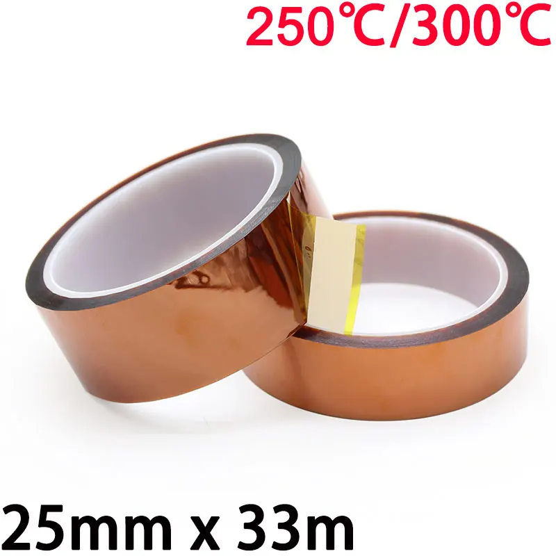 25mm x 33m 3D Printer Parts High Temperature Resistant Heat BGA Kapton Polyimide Insulating Thermal Insulation Adhesive Tape
25mm x 33m 3D Printer Parts High Temperature Resistant Heat BGA Kapton Polyimide Insulating Thermal Insulation Adhesive Tape