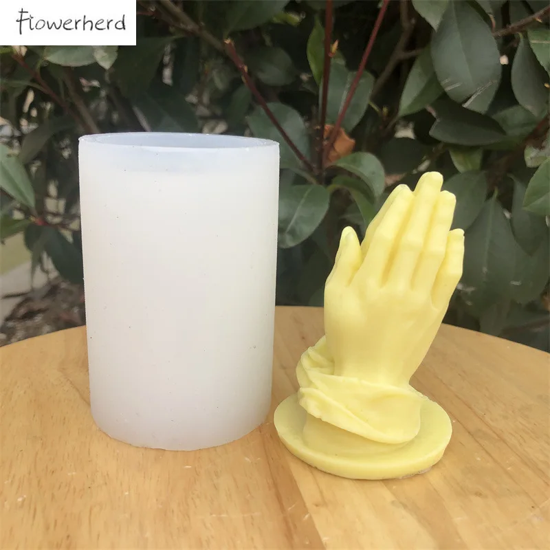 3D Hands Folded for Prayer Candle Silicone Mold Scented DIY Reisn Mold Gypsum Mould for Praying for Blessing with Palms Together
3D Hands Folded for Prayer Candle Silicone Mold Scented DIY Reisn Mold Gypsum Mould for Praying for Blessing with Palms Together