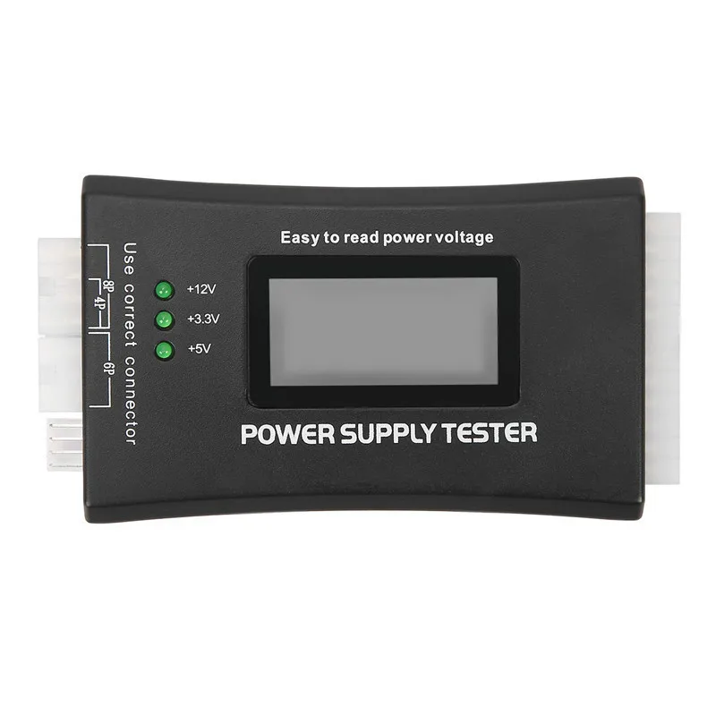 Digital LCD Display PC Computer 20/24 Pin LCD Power Supply Tester Check Quick Bank Supply Power Measuring Diagnostic Tester Tool
Digital LCD Display PC Computer 20/24 Pin LCD Power Supply Tester Check Quick Bank Supply Power Measuring Diagnostic Tester Tool
