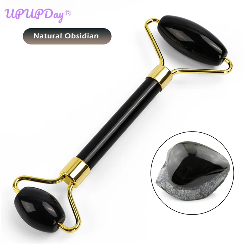 Black Jade Roller Face Massage Roller Double Heads Eyes Face Massager Natural Beauty Tool Stone Needle Relaxation Neck Thin Lift
Black Jade Roller Face Massage Roller Double Heads Eyes Face Massager Natural Beauty Tool Stone Needle Relaxation Neck Thin Lift