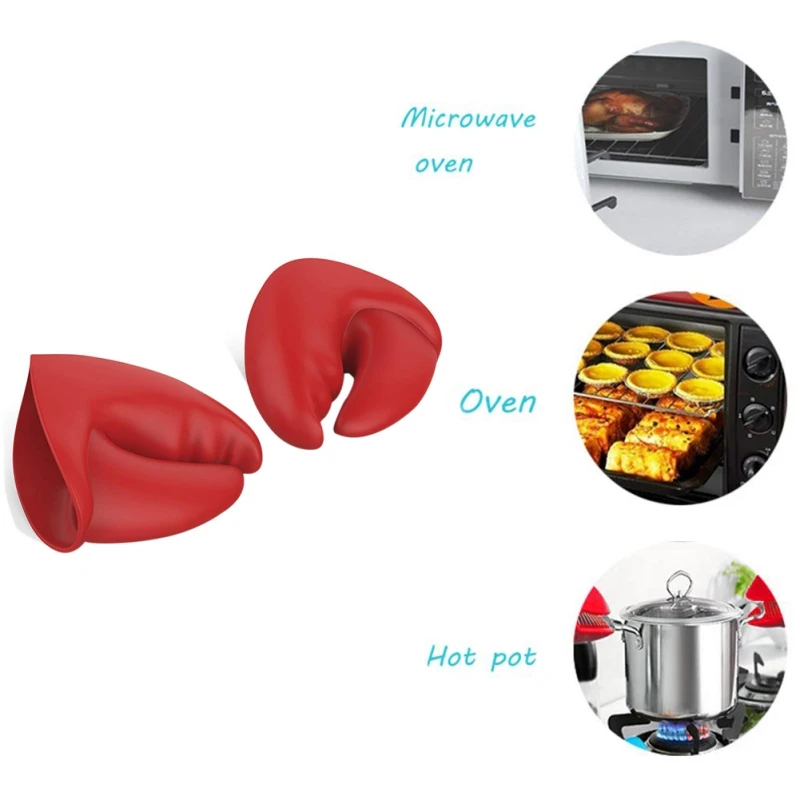 1Pc Silicone Heat Resistant Gloves Clips Insulation Non Stick Anti-slip Pot Bowel Holder Clip Cooking Baking Oven Mitts 1
1Pc Silicone Heat Resistant Gloves Clips Insulation Non Stick Anti-slip Pot Bowel Holder Clip Cooking Baking Oven Mitts 1