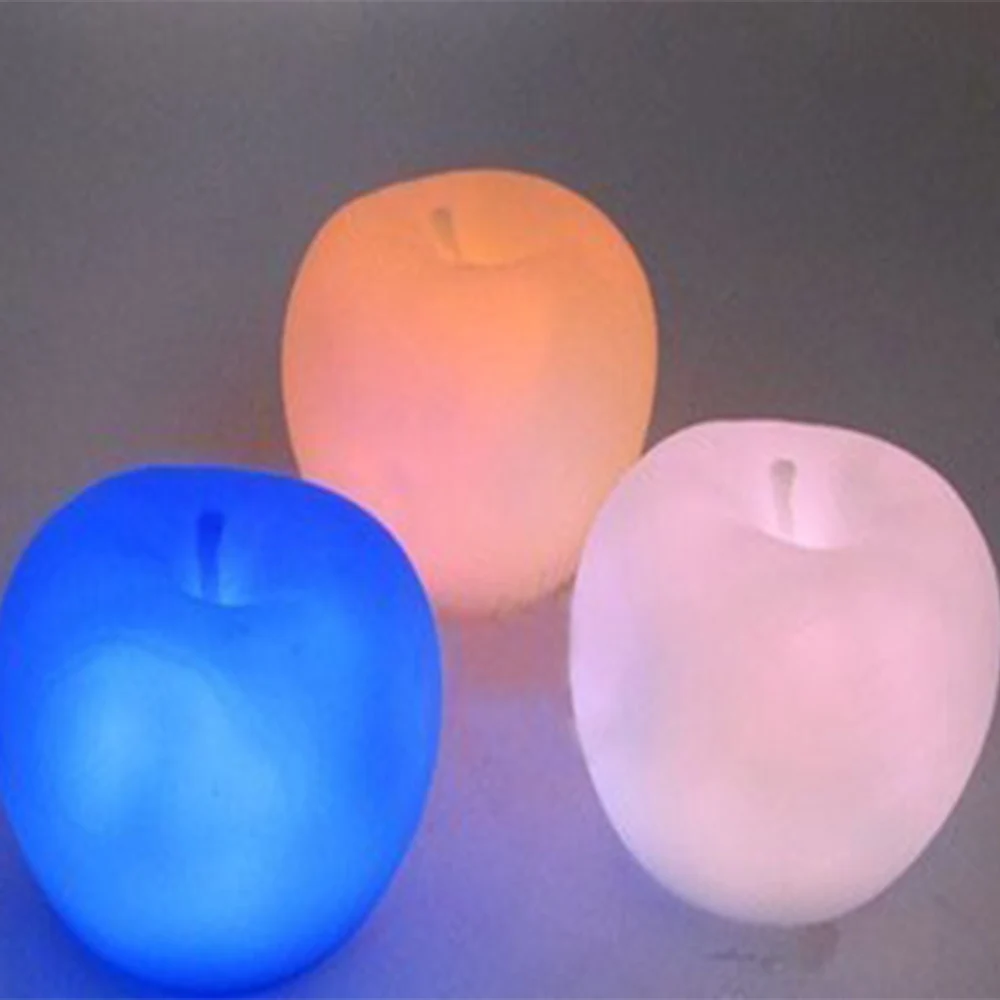 Милые 7 видов цветов игрушки со светодиодной подсветкой в форме яблока для