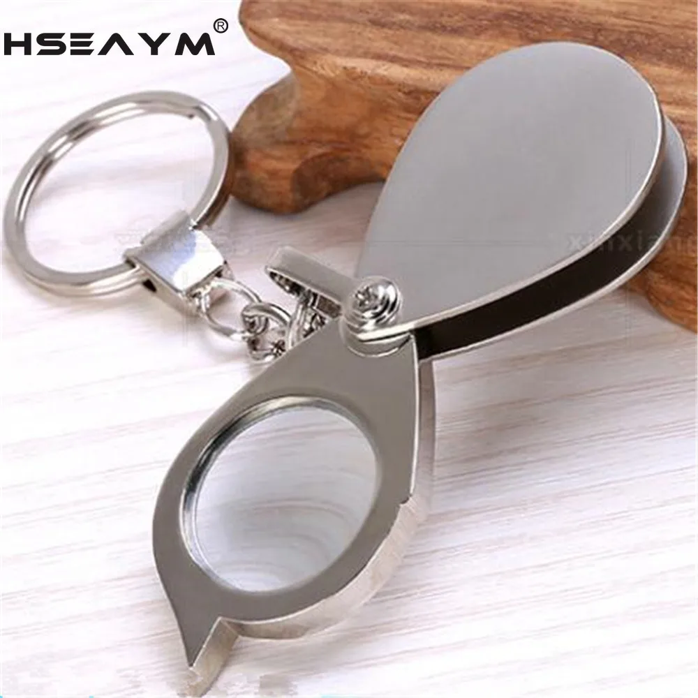 15X Portable Handle Foldable Magnifier Zinc Metal Movable Handle Magnifying Glass Loupe Folding Type Key Chain
15X Portable Handle Foldable Magnifier Zinc Metal Movable Handle Magnifying Glass Loupe Folding Type Key Chain