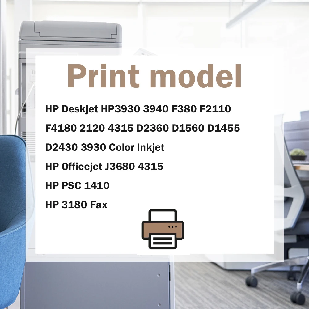 Afotrunat 21XL 22XL Восстановленный женский размер 21 XL 22 для HP PSC 1410 DeskJet D1530 D1560 D2360 D2460 F335 F380