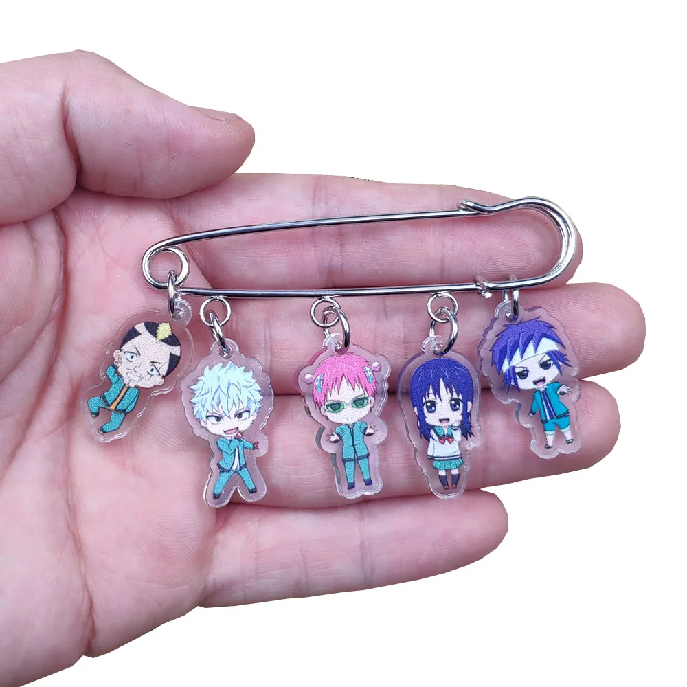 Cute Classic Acrylic Anime Cartoon The Disastrous Life of Saiki Kusuo Brooch Bag Overcoat Badge Women Birthday Gift
Cute Classic Acrylic Anime Cartoon The Disastrous Life of Saiki Kusuo Brooch Bag Overcoat Badge Women Birthday Gift