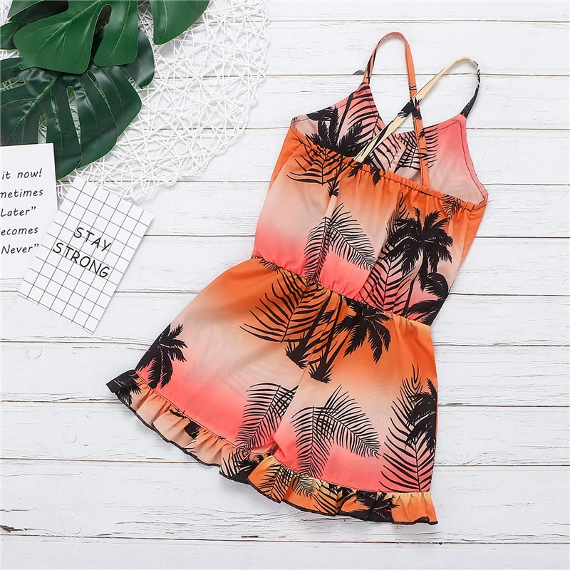 Children Girls Tree Print Short Romper,Fashion Sleeveless V-neck Sling Jumpsuit with Waistband
Children Girls Tree Print Short Romper,Fashion Sleeveless V-neck Sling Jumpsuit with Waistband