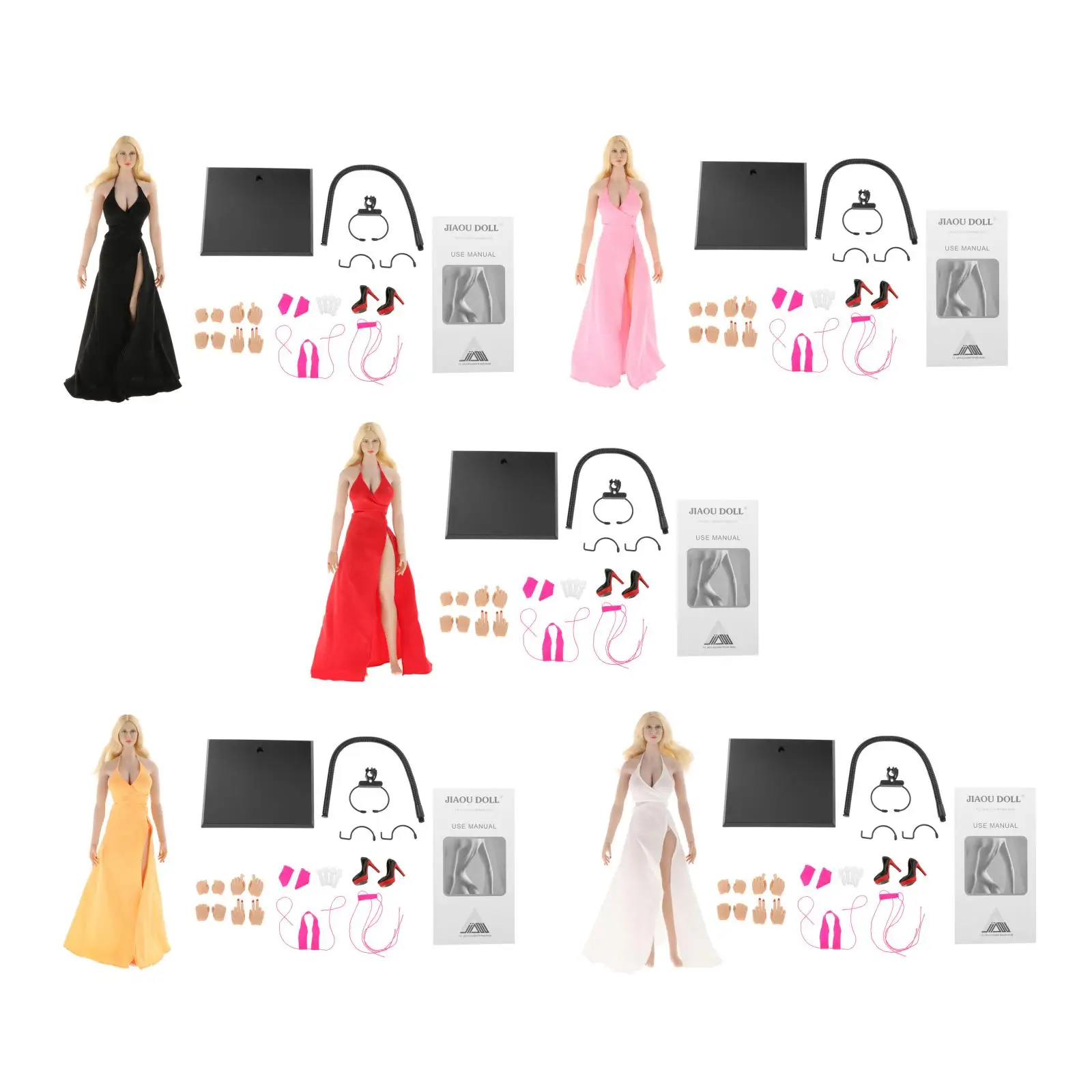1:6 Female Body Skeleton Dolls Action Woman Figure with Display Stand & Spare Hands & Evening Dress High Heels + Neck Connector
1:6 Female Body Skeleton Dolls Action Woman Figure with Display Stand & Spare Hands & Evening Dress High Heels + Neck Connector