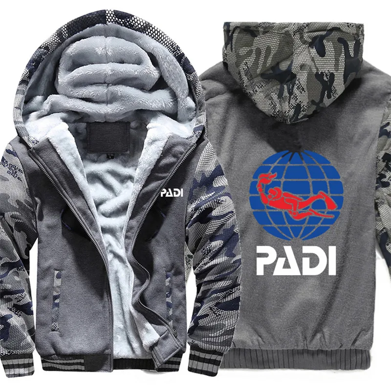2021 Scuba driver Padi Hoodies Camouflage sleeve Jacket Hoody Zipper Winter Fleece PADI Sweatshirt
2021 Scuba driver Padi Hoodies Camouflage sleeve Jacket Hoody Zipper Winter Fleece PADI Sweatshirt