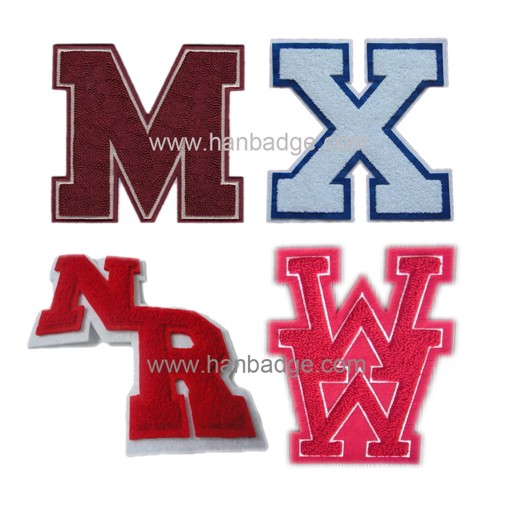 Custom Chenille Patch Customized Embroidered Badge Emblem With Designed Letter or Logo
Custom Chenille Patch Customized Embroidered Badge Emblem With Designed Letter or Logo
