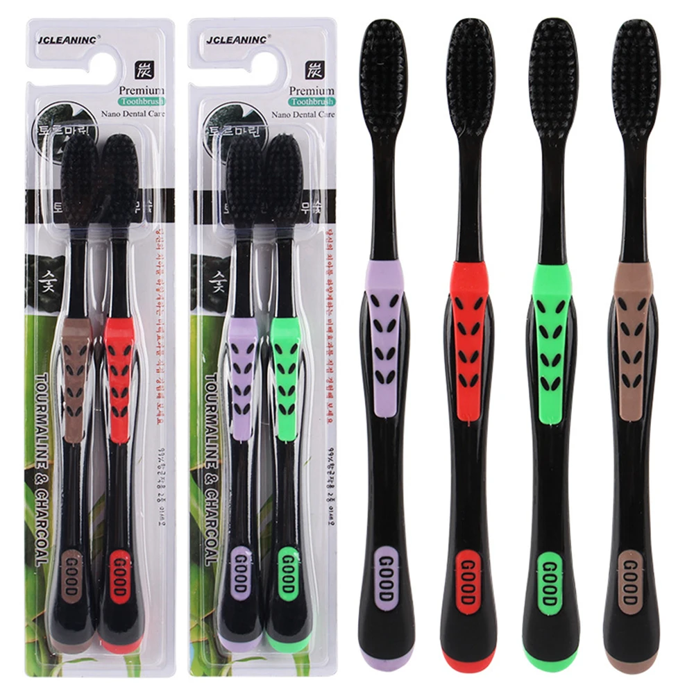 Toothbrush Black Double Ultra Soft Toothbrushes Professional Dental Bamboo Charcoal Nano-antibacterial Tooth Brush for Adults
Toothbrush Black Double Ultra Soft Toothbrushes Professional Dental Bamboo Charcoal Nano-antibacterial Tooth Brush for Adults