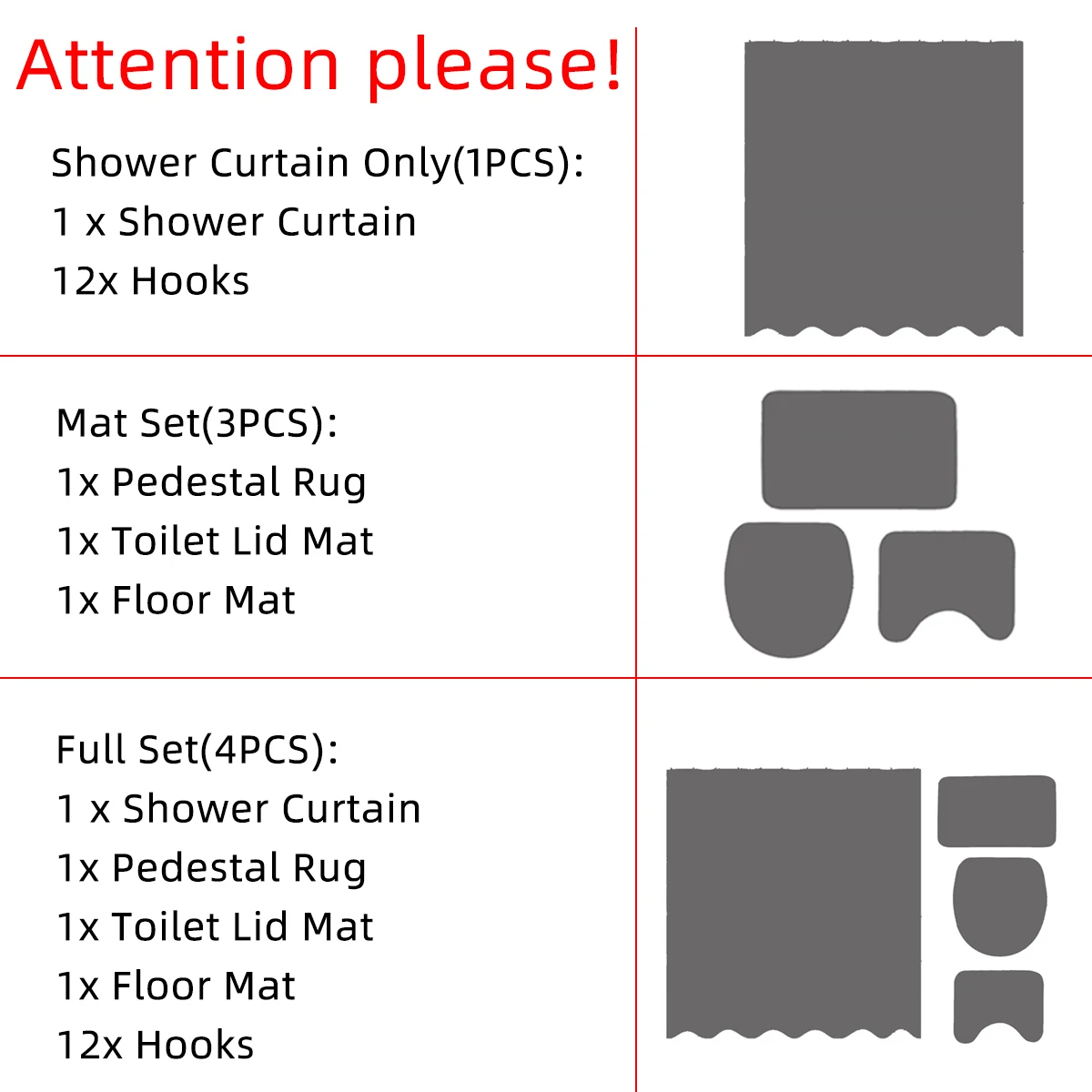 4PCS/Set Sunflower love Print Shower Curtain Waterproof Bathroom Curtain Toilet Cover Mat Non-Slip Rug Set Bathtub Decor
4PCS/Set Sunflower love Print Shower Curtain Waterproof Bathroom Curtain Toilet Cover Mat Non-Slip Rug Set Bathtub Decor