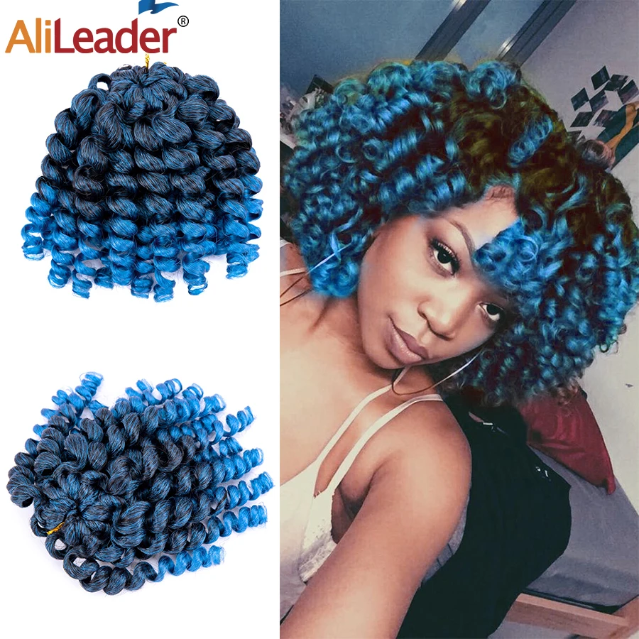 Alilleader 14Cm Wand Curl Jamaican Bounce Synthetic Braiding Hair Strands Jumpy Extension Crochet Braid Hair For Woman 
Alilleader 14Cm Wand Curl Jamaican Bounce Synthetic Braiding Hair Strands Jumpy Extension Crochet Braid Hair For Woman