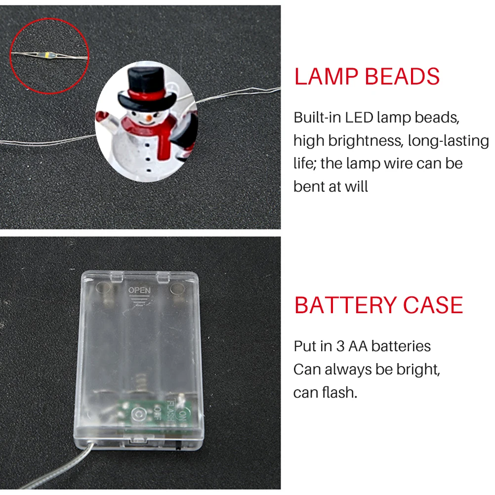 3 Meters LED Christmas Theme Light String Christmas Snowman Light String Exquisite Christmas Decorations
3 Meters LED Christmas Theme Light String Christmas Snowman Light String Exquisite Christmas Decorations