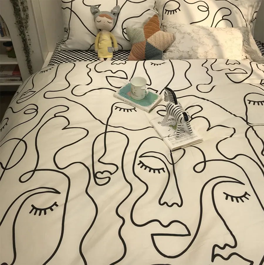 Trend cool abstract girl bedding set,european design cotton twin full queen king home textile flat sheet pillowcase duvet cover
Trend cool abstract girl bedding set,european design cotton twin full queen king home textile flat sheet pillowcase duvet cover