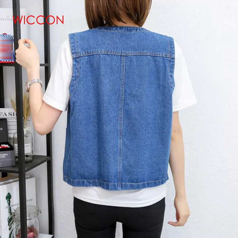 Autumn Short Jeans Vest Female Denim Vest For Girls Hole Blue Women Waistcoat Sleeveless Jacket Student Slim Coat
Autumn Short Jeans Vest Female Denim Vest For Girls Hole Blue Women Waistcoat Sleeveless Jacket Student Slim Coat